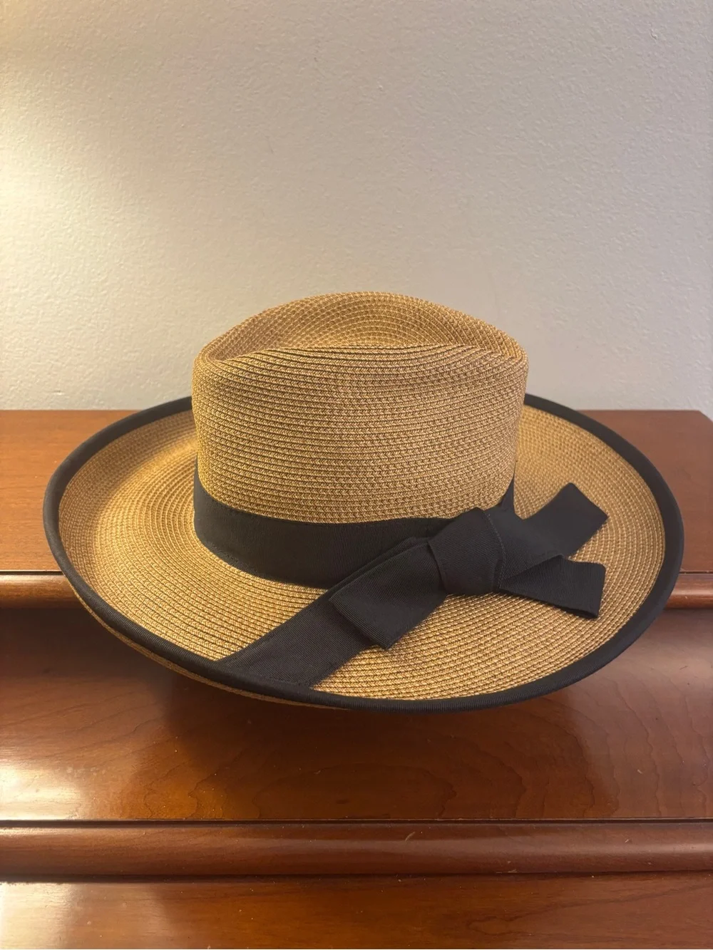 Eric Javits Squishee Instinct Straw Fedora Sun Hat Natural - Picture 6 of 14